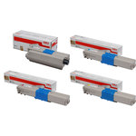 OKI 4497353 Multipack, Set of 4 CMYK Toner Cartridges for Oki C301 (C301 Multipack)