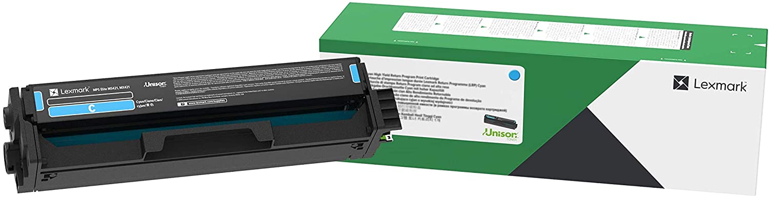 Lexmark C3220C0 Return Program Cyan Toner Cartridge, 1.5K Page Yield (C3220C0)