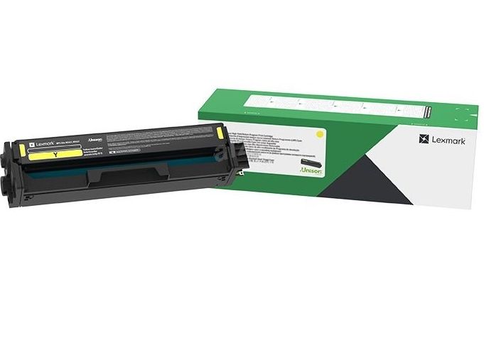 Lexmark C3220Y0 Return Program Yellow Toner Cartridge, 1.5K Page Yield