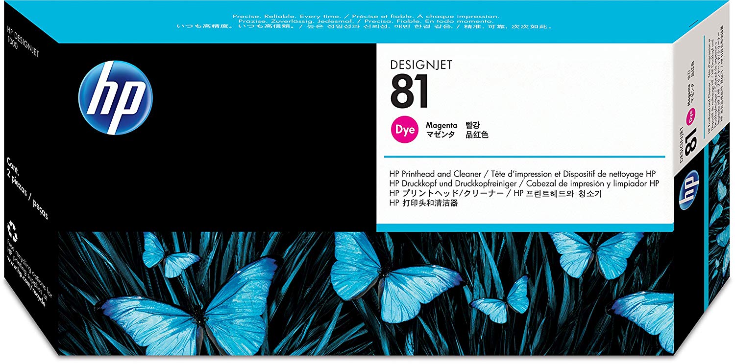 HP 81 Magenta Dye DesignJet Printhead / Printhead Cleaner C4952A
 (C4952A)