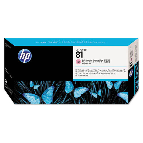HP 81 Light Magenta Dye DesignJet Printhead / Printhead Cleaner C4955A
 (C4955A)