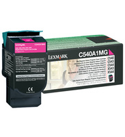 Lexmark C540A1MG Return Program Magenta Toner Cartridge, 1K Page Yield (C540A1MG)