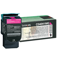 Lexmark C540H1MG High Capacity Return Program Magenta Toner Cartridge, 2K Page Yield