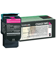 Lexmark C544X1MG Extra High Capacity Return Program Magenta Toner Cartridge, 4K Page Yield (C544X1MG)