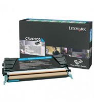 Lexmark C736H1CG High Capacity Cyan Return Program Toner Cartridge, 10K Page Yield