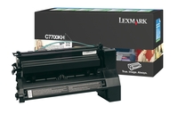 Lexmark C7700KH High Capacity Return Program Black Toner Cartridge, 10K Page Yield (C7700KH)