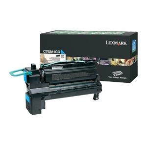 Lexmark C792A1CG Cyan (Return Program) Toner Cartridge, 6K Page Yield (C792A1CG)