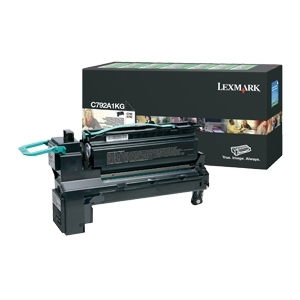 Lexmark C792A1KG Black (Return Program) Toner Cartridge, 6K Page Yield