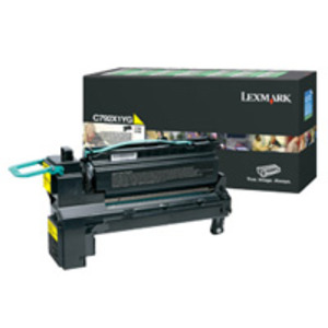 Lexmark C792X1YG Yellow (Return Program) Toner Cartridge, 20K Page Yield