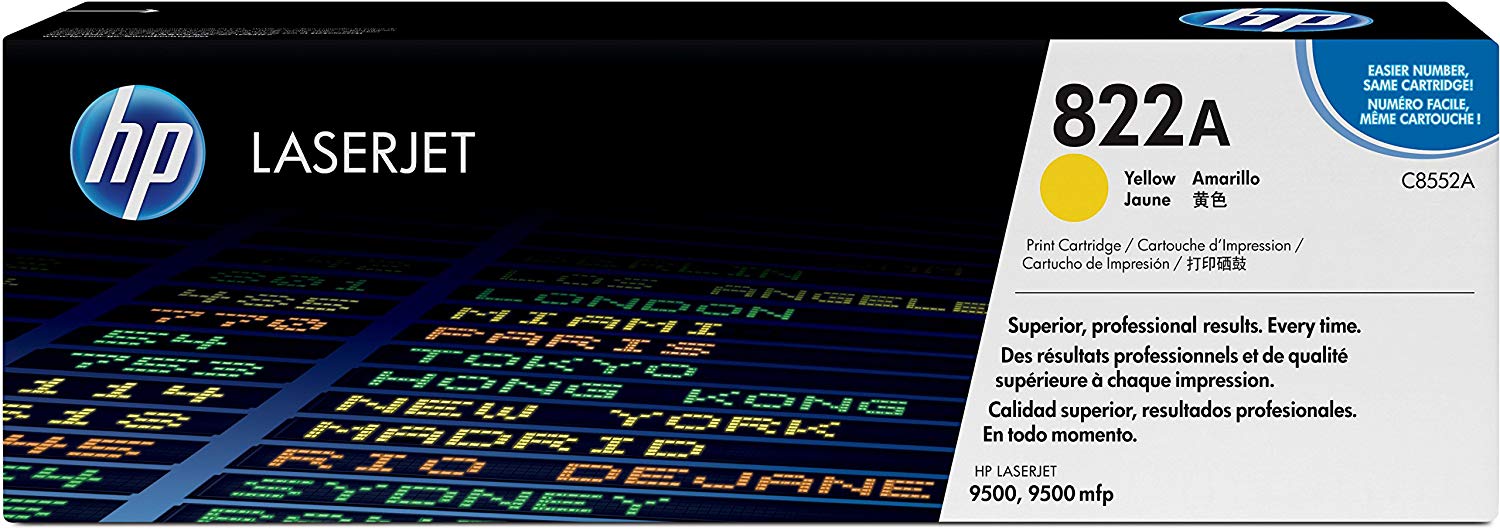 HP 822A Yellow Toner Cartridge - C8552A (C8552A)