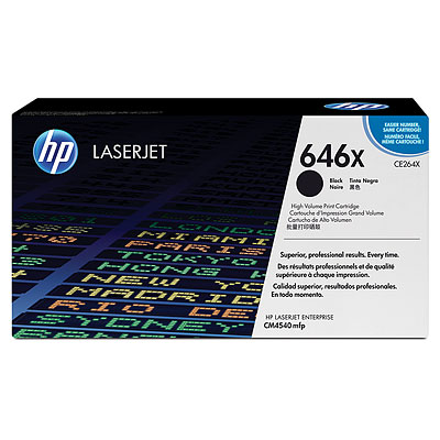 HP CE264X Black (646X) Toner Cartridge - CE 264X (CE264X)