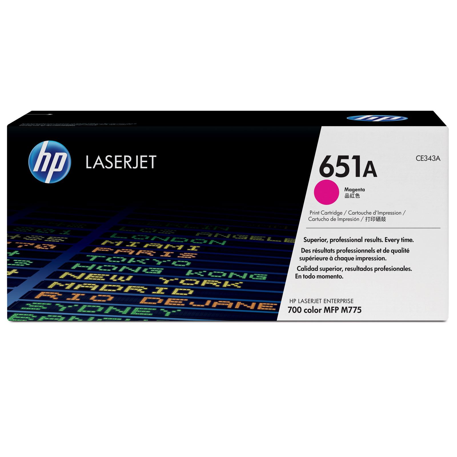 HP 651A Magenta Toner Cartridge - CE 343A