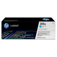 HP CE411A Cyan (305A) Toner Cartridge - CE411A, 2.6K Page Yield (CE411A)