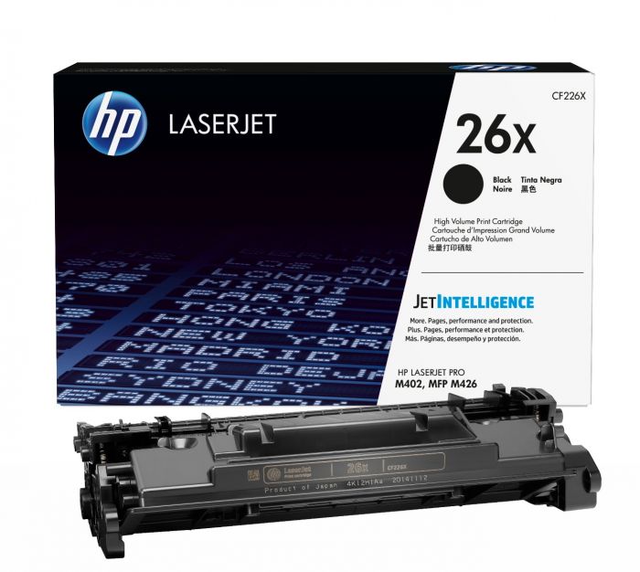 HP CF226X High Capacity Black (26X) Toner Cartridge (CF226X)