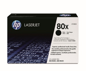 HP High Capacity 80X Laser Toner Cartridge, 6.8K Page Yield (CF280X)