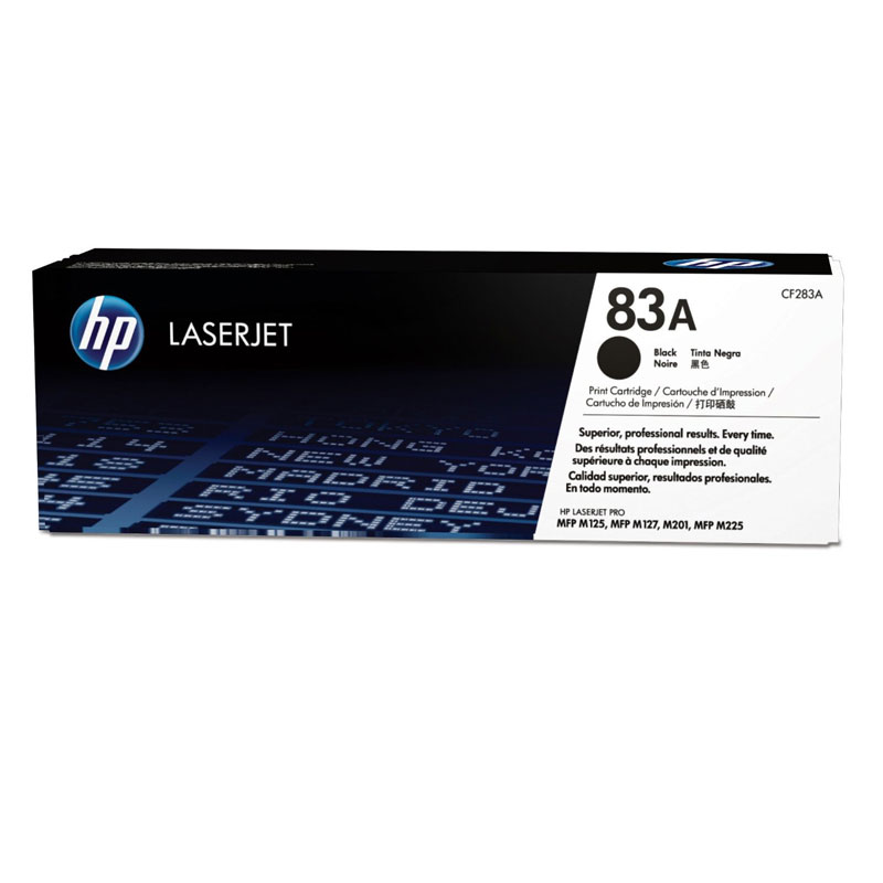 HP 83A Black Toner Cartridge, 1.5K Page Yield (CF283A)