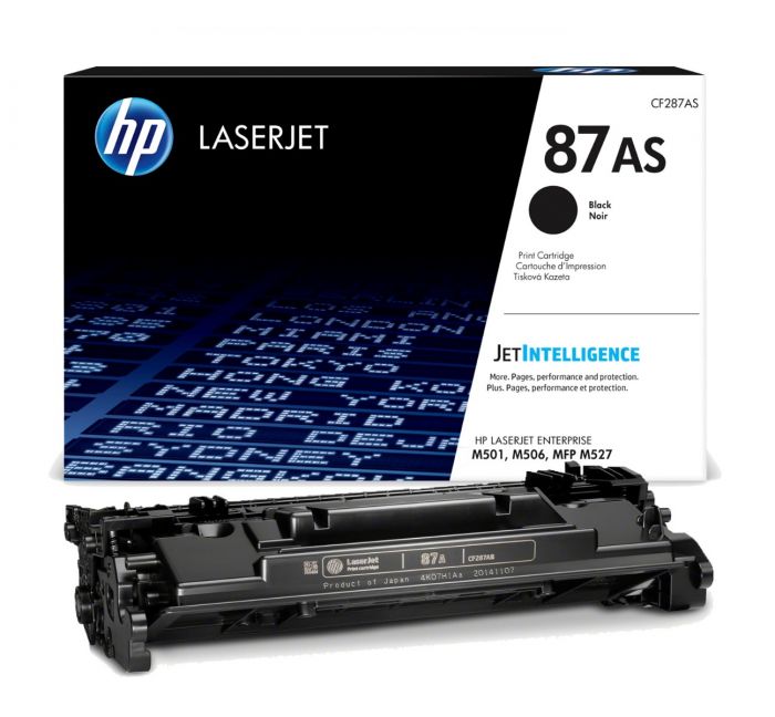 HP 87AS Standard Capacity Black Toner Cartridge - CF287AS (CF287AS)