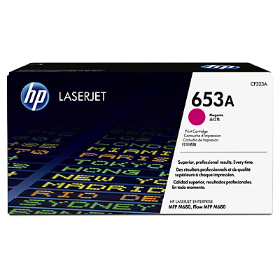 HP 653A Magenta Toner Cartridge, 16.5K Page Yield (CF323A)