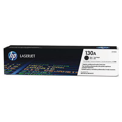 HP 130A Black Toner Cartridge, 1.3K Page Yield (CF350A)