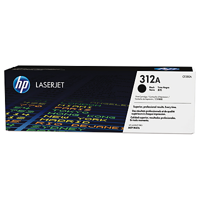 HP 312A Black Toner Cartridge, 2.4K Page Yield (CF380A)