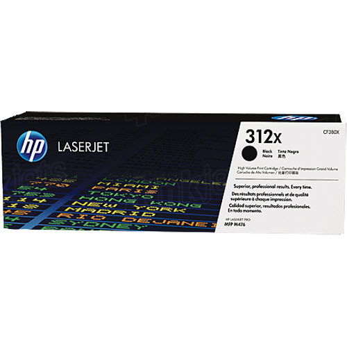 HP 312X High Capacity Black Toner Cartridge, 4.4K Page Yield