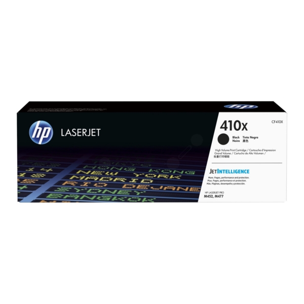 HP High Capacity Black HP 410X Toner Cartridge, 6.5K Page Yield