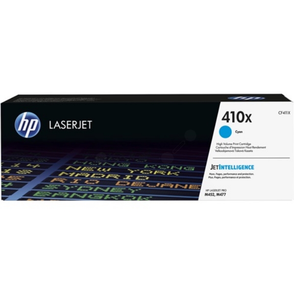 HP High Capacity Cyan HP 410X Toner Cartridge, 5K Page Yield