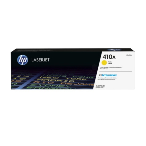 HP Yellow HP 410A Toner Cartridge, 2.3K Page Yield- CF412A