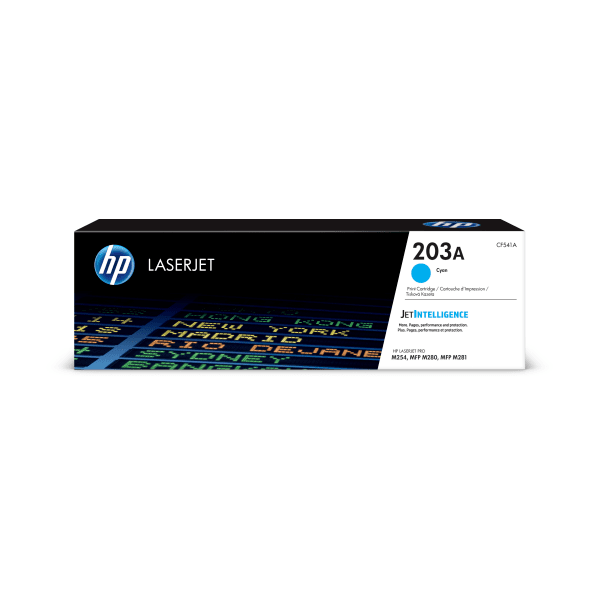 HP CF541A Cyan 203A Toner Cartridge - CF541A, 1.3K Page Yield (CF541A)