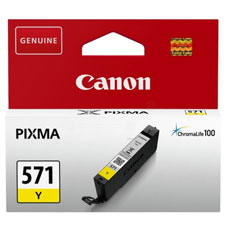 Canon 571 Yellow Ink Cartridge - CLI 571Y, 7ml