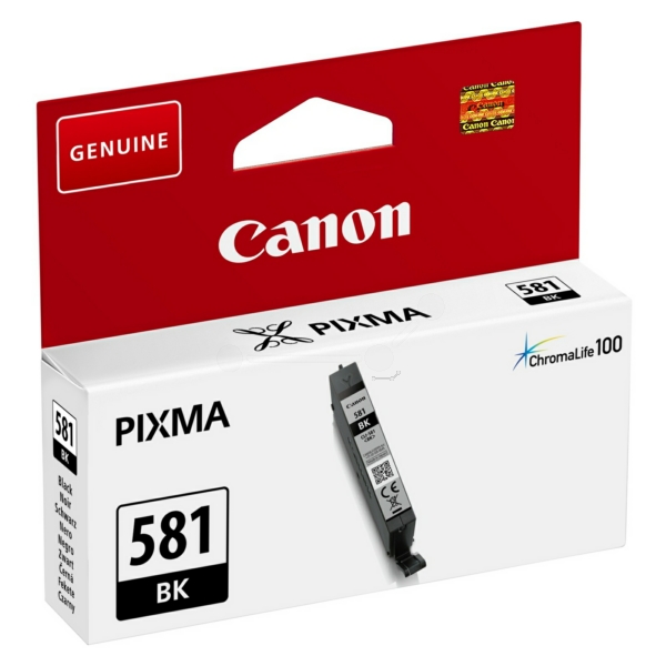Canon CLI-581 Black Ink Cartridge - CLI 581BK, 5.6ml (CLI-581BK)