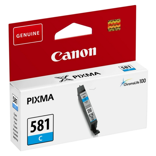 Canon 581 Cyan Ink Cartridge - CLI 581C, 5.6ml (CLI-581C)
