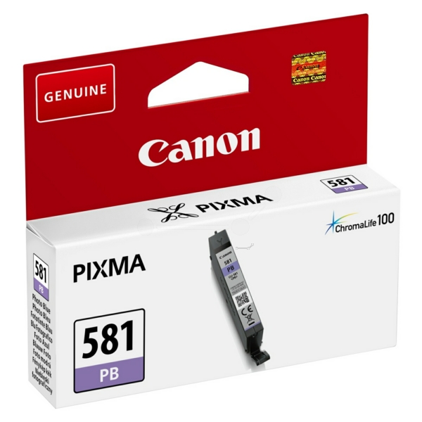 Canon CLI-581 Photo Blue Ink Cartridge - CLI 581PB, 5.6ml (CLI-581PB)