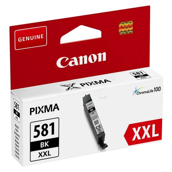Canon 581XXL Extra High Capacity Black Ink Cartridge - CLI 581XXL BK, 12ml