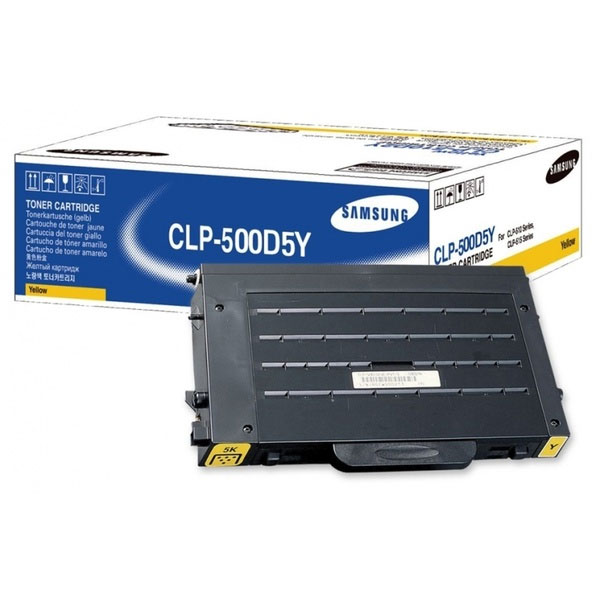 Samsung CLP 500D5Y Yellow Laser Toner Cartridge (CLP-500D5Y)
