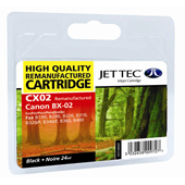 Jet Tec CX02 Black Cartridge (Canon BX-2 Black) (CX02)