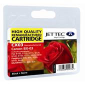 Jet Tec CX03 Black Cartridge (Canon BX-3 Black) (CX03)