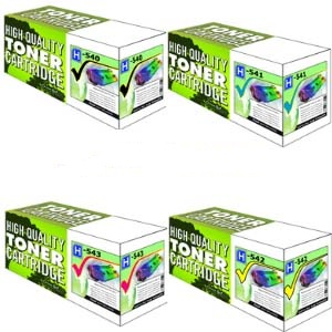 Set of Compatible CMYK Toner Cartridges for HP 125A (CB540A/41/42/43) (Compatible-125A)