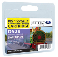 Jet Tec Replacement Black Ink Cartridge (Alternative to Dell T0529) (D529)