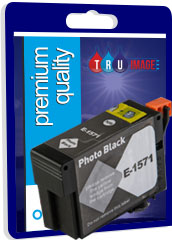 Tru Image Compatible High Capacity Pigment Photo Black XL Ink Cartridge for Epson T1571 - 29.5ml (E-1571)