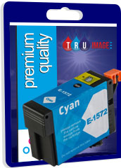 Tru Image Compatible High Capacity Pigment Cyan XL Ink Cartridge for Epson T1572 - 29.5ml