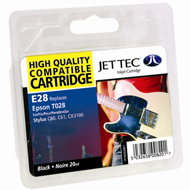 Jet Tec ( Made in the UK) Black Ink Cartridge for T028401, 20ml