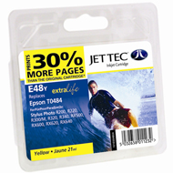 Jet Tec ( Made in the UK) E48Y Yellow Ink Cartridge for T048440, 13ml