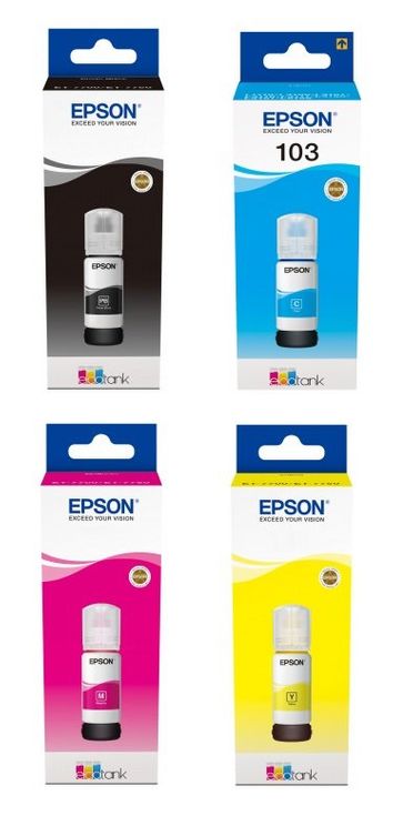 Epson 103 Multipack Ecotank Ink Bottles (EPSON-103-MULTIPACK)