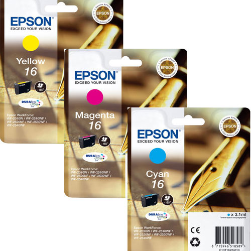 Epson 16 Multipack of 3 Pen and crossword Inks (Epson 16 Multipack)