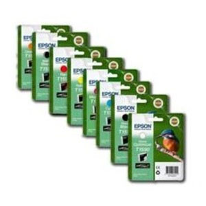 Epson Photo R2000 Set of 8 Kingfisher Ink Cartridges (Epson R2000 Multipack)