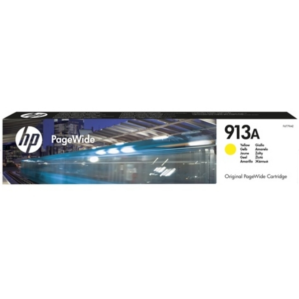 HP 913A Standard Capacity Yellow Ink Cartridge - F6T79AE (F6T79AE)