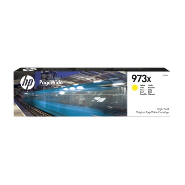 HP 973X High Capacity Yellow Ink Cartridge - F6T83AE (F6T83AE)