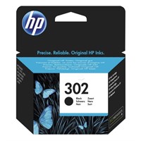 HP 302 Black Ink Cartridge - 302 (F6U66AE)