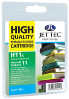 Jet Tec Replacement High Capacity Cyan Ink Cartridge (Alternative to HP No 11, C4836A)